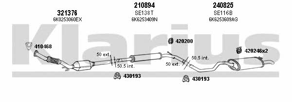  790371E Exhaust system 790371E