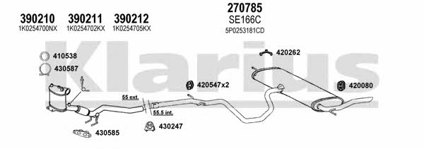  790457E Exhaust system 790457E