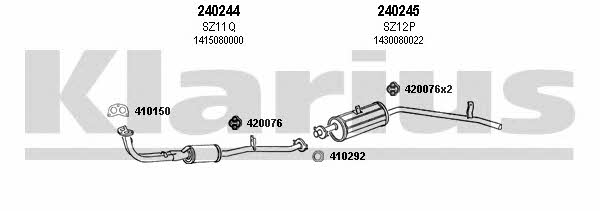  820007E Exhaust system 820007E