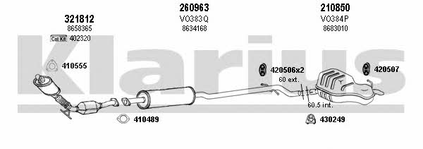 Klarius 960336E Exhaust system 960336E