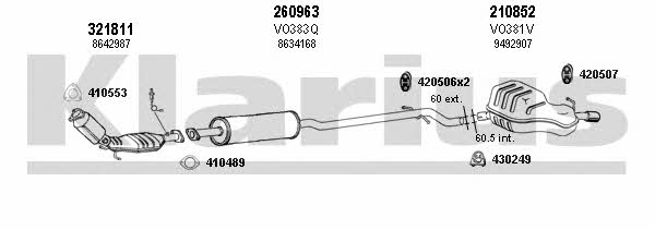 Klarius 960371E Exhaust system 960371E