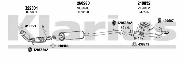 Klarius 960374E Exhaust system 960374E