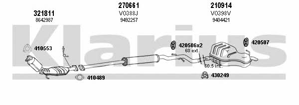 Klarius 960382E Exhaust system 960382E