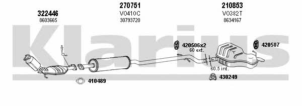 Klarius 960401E Exhaust system 960401E