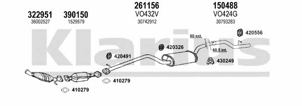  960477E Exhaust system 960477E