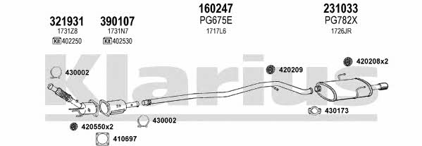  631051E Exhaust system 631051E