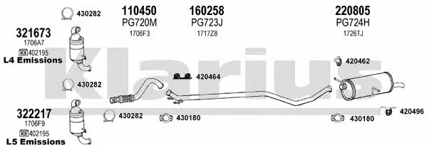  631198E Exhaust system 631198E