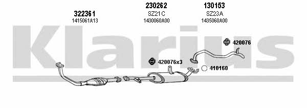 Klarius 820047E Exhaust system 820047E