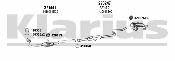 Klarius 820058E Exhaust system 820058E