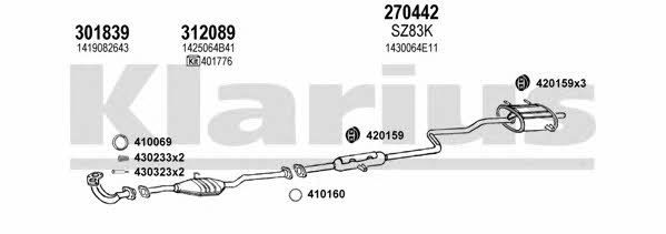 Klarius 820096E Exhaust system 820096E