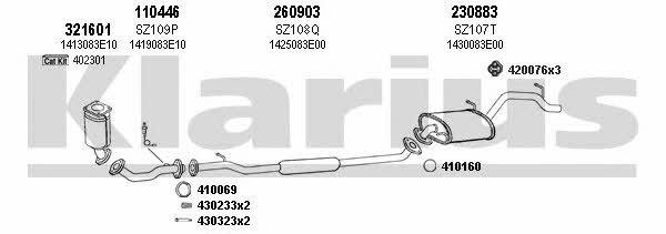 Klarius 820099E Exhaust system 820099E