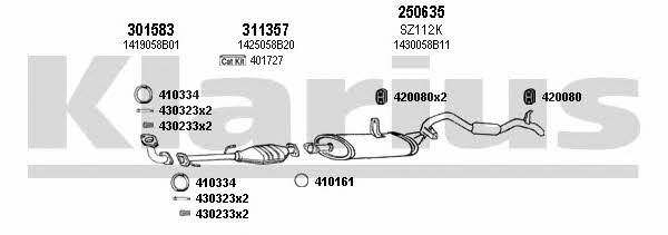  820103E Exhaust system 820103E