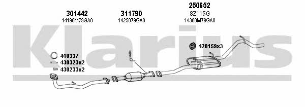 Klarius 820104E Exhaust system 820104E