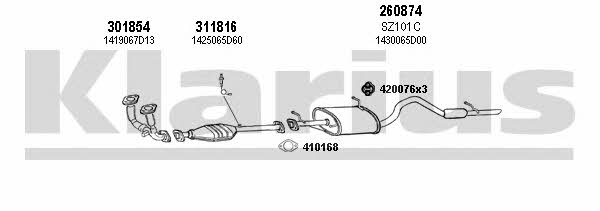 Klarius 820111E Exhaust system 820111E