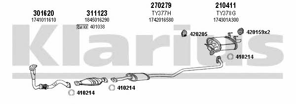  900181E Exhaust system 900181E