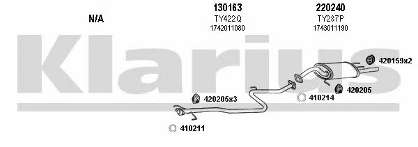  900183E Exhaust system 900183E