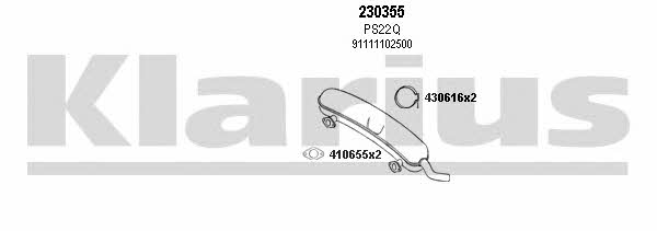 Klarius 680023E Exhaust system 680023E