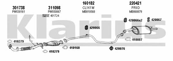 Klarius 700017E Exhaust system 700017E