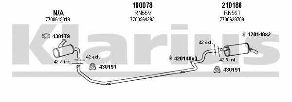  720008E Exhaust system 720008E