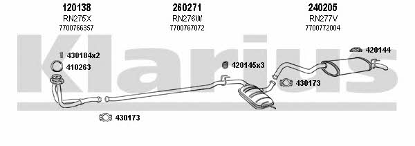 Klarius 720086E Exhaust system 720086E