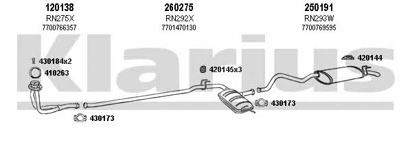  720095E Exhaust system 720095E