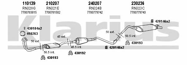  720108E Exhaust system 720108E