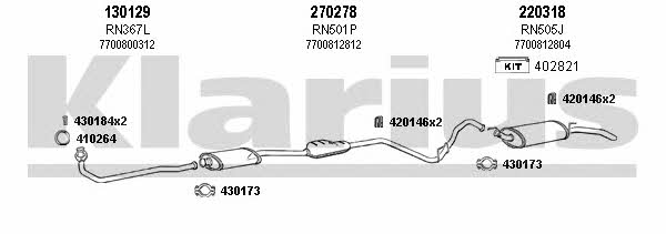  720227E Exhaust system 720227E