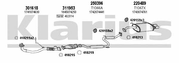 Klarius 900267E Exhaust system 900267E