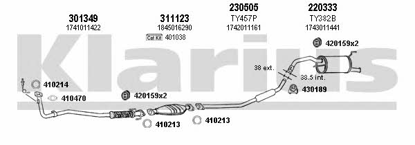 Klarius 900270E Exhaust system 900270E