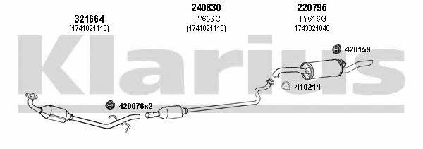  900419E Exhaust system 900419E