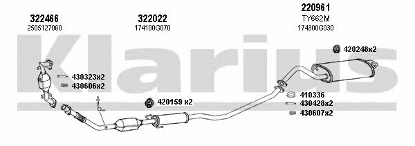 Klarius 900442E Exhaust system 900442E