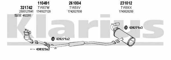 Klarius 900444E Exhaust system 900444E