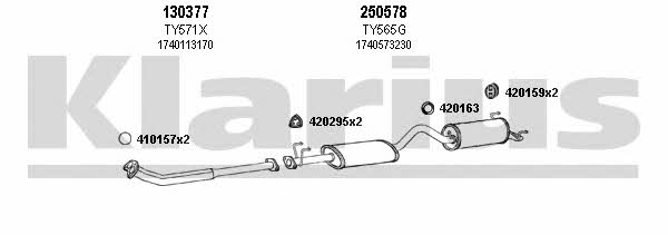 Klarius 900473E Exhaust system 900473E