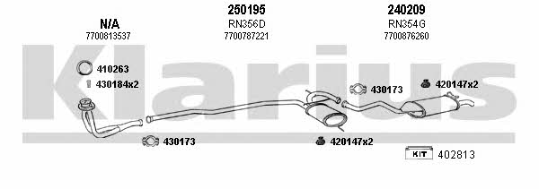  720298E Exhaust system 720298E