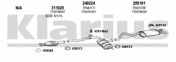 Klarius 720362E Exhaust system 720362E