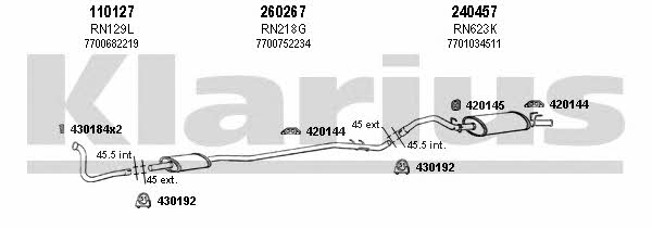 Klarius 720575E Exhaust system 720575E