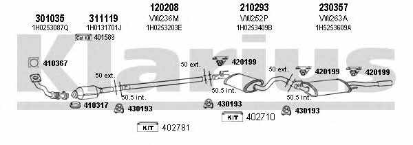 Klarius 930272E Exhaust system 930272E