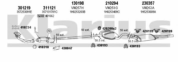 Klarius 930273E Exhaust system 930273E