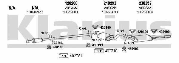 Klarius 930342E Exhaust system 930342E