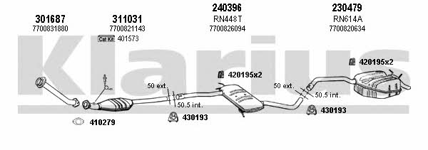  720592E Exhaust system 720592E