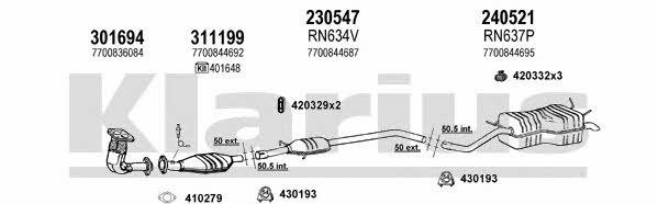  720655E Exhaust system 720655E