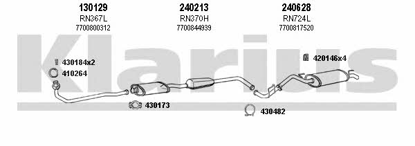  720769E Exhaust system 720769E