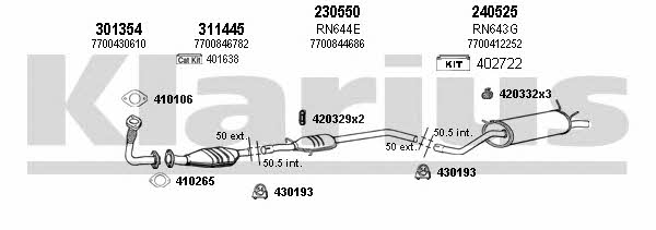  720811E Exhaust system 720811E