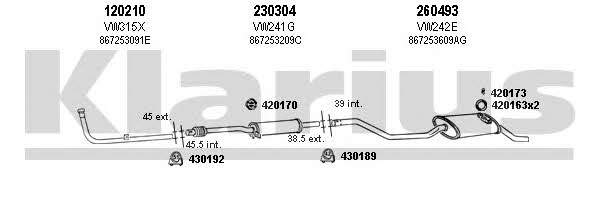  930515E Exhaust system 930515E