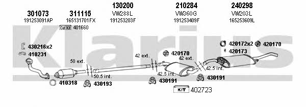 Klarius 930525E Exhaust system 930525E