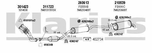  930563E Exhaust system 930563E