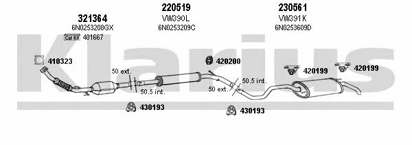  930568E Exhaust system 930568E