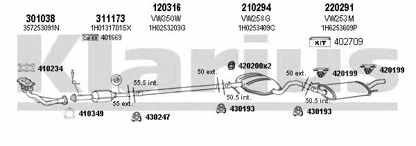  930583E Exhaust system 930583E