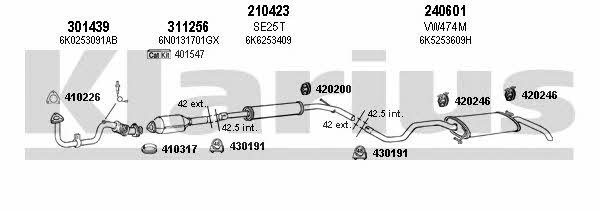  930697E Exhaust system 930697E