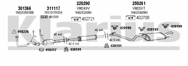 Klarius 930716E Exhaust system 930716E